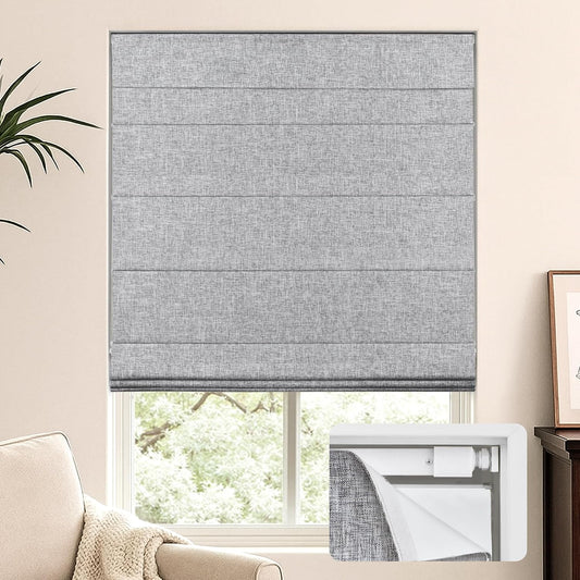 No Drill Custom Blackout Fabric Roman Shades Fabric Swatch