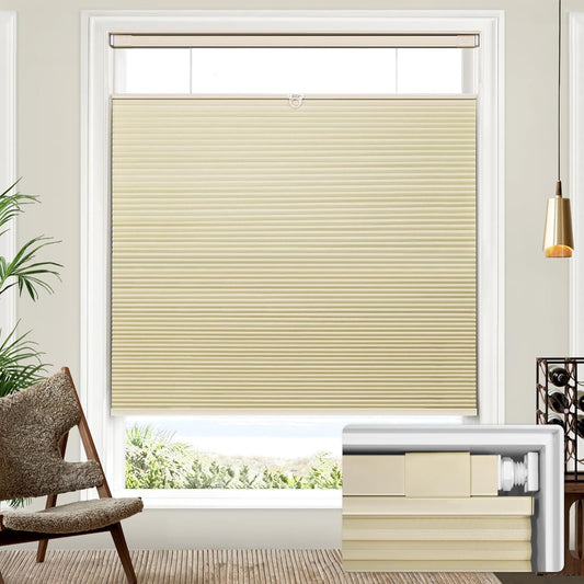 No Drill Custom Blackout Top Down Bottom Up Cellular Shades Fabric Swatch