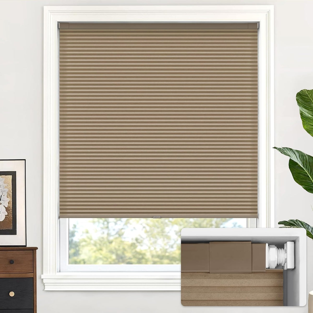 No Drill Custom Light Filtering Cellular Shades Fabric Swatch