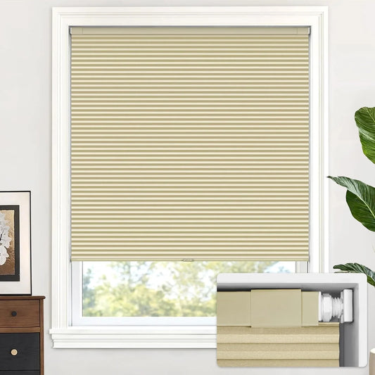 No Drill Standard Size Blackout Cellular Shades
