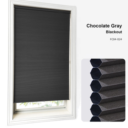 No Drill Custom Blackout Cellular Shades (MP)