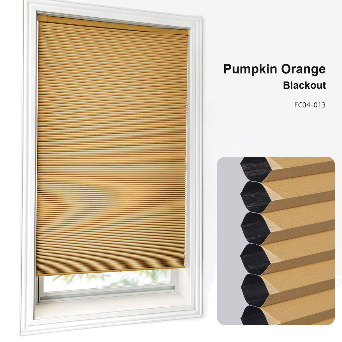 No Drill Custom Blackout Cellular Shades (MP)