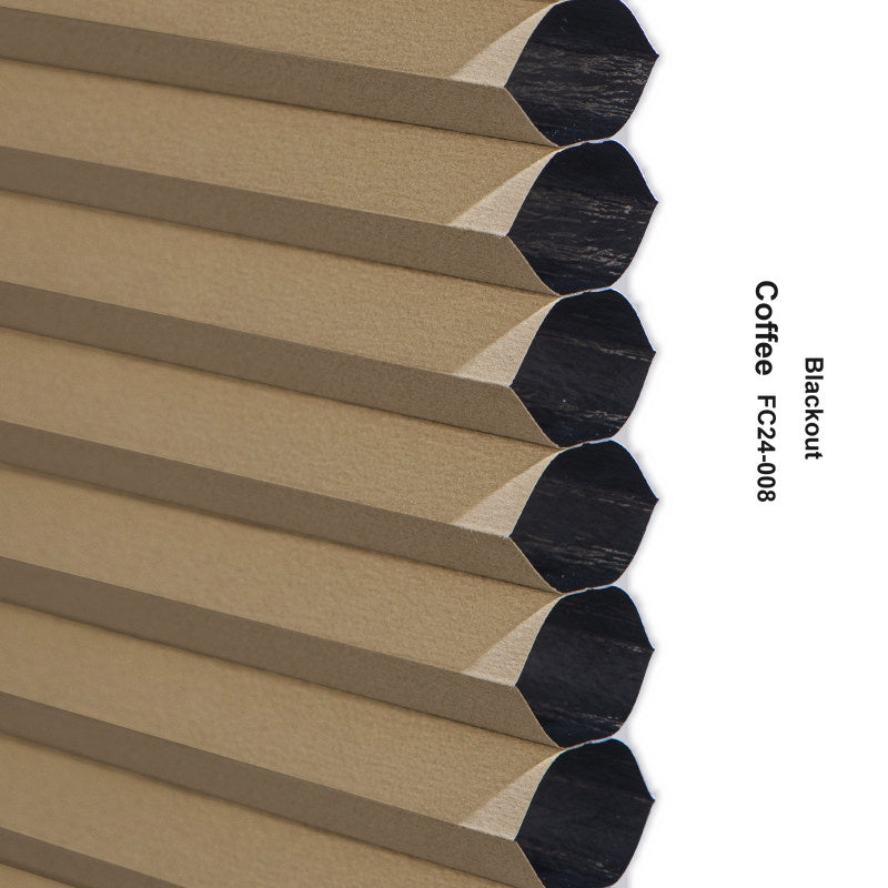No Drill Custom Blackout Top Down Bottom Up Cellular Shades with Magnet (MP)