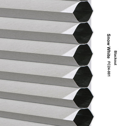 No Drill Custom Blackout Top Down Bottom Up Cellular Shades with Magnet (MP)
