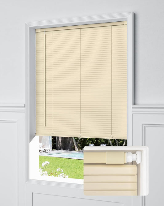 No Drill Custom L-Slat Vinyl Mini Blinds Fabric Swatch