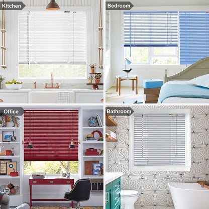 No Drill Custom Aluminum Mini Blinds