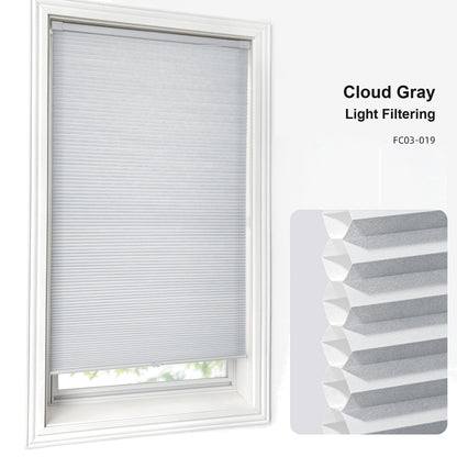 No Drill Custom Light Filtering Cellular Shades (MP)