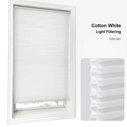 No Drill Custom Light Filtering Cellular Shades (MP)