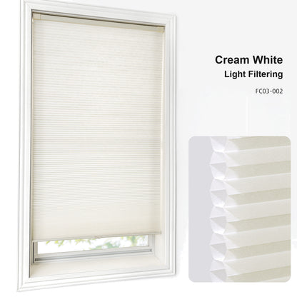 No Drill Custom Light Filtering Cellular Shades (MP)