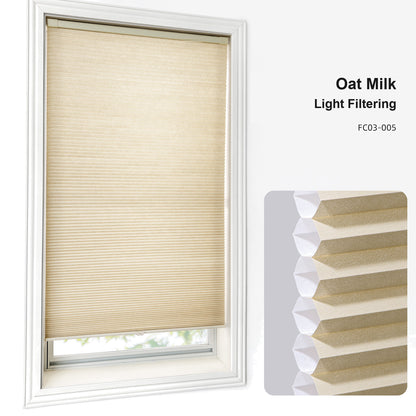 No Drill Custom Light Filtering Cellular Shades (MP)