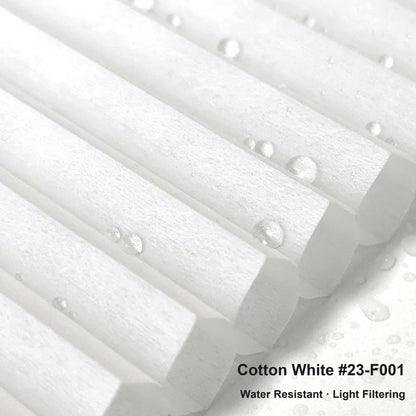 No Drill Custom Light Filtering Cellular Shades, Water Resistant, Top Down Bottom Up with Magnet (MP)