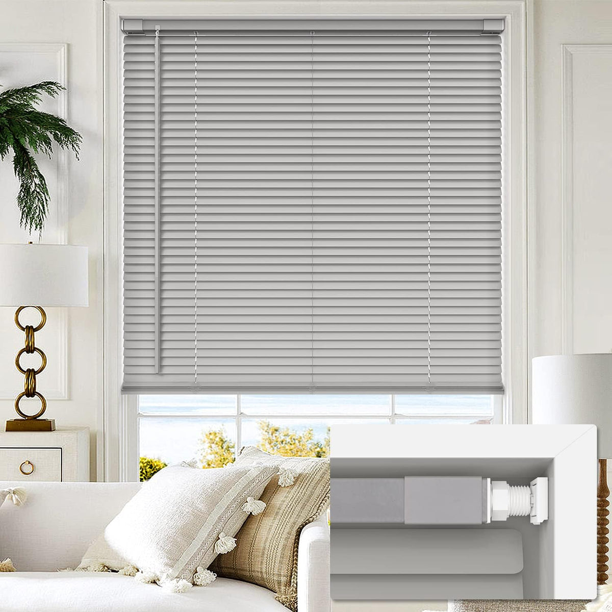 No Drill Custom Mini Blinds Fabric Swatch