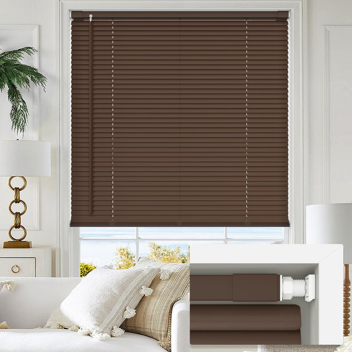 No Drill Custom Mini Blinds Fabric Swatch