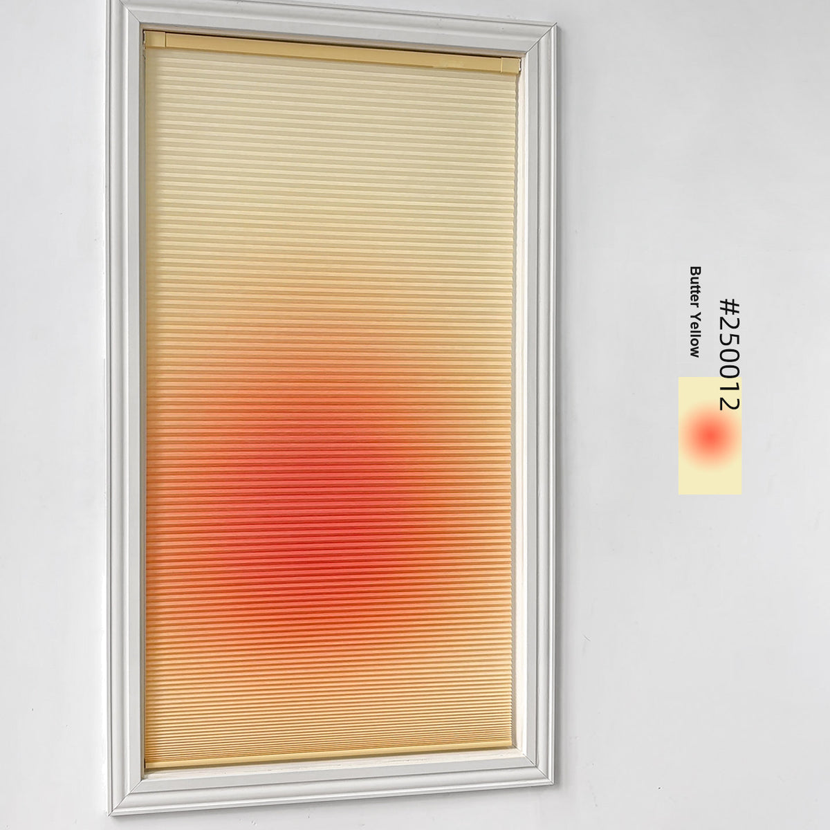 No Drill Custom Ombré Light Filtering Cellular Shades (MP)