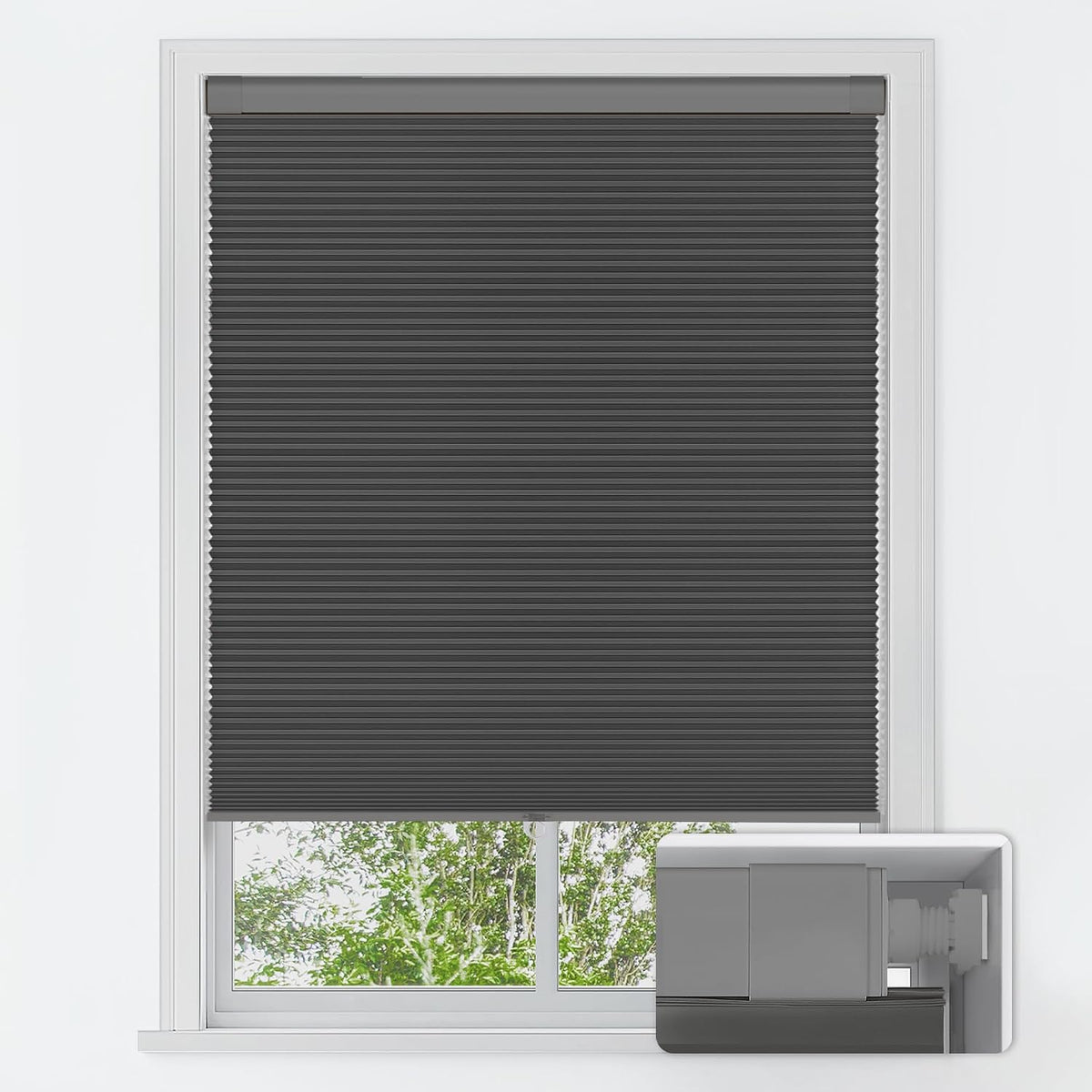 No Drill Premium Custom Blackout Cellular Shades Fabric Swatch