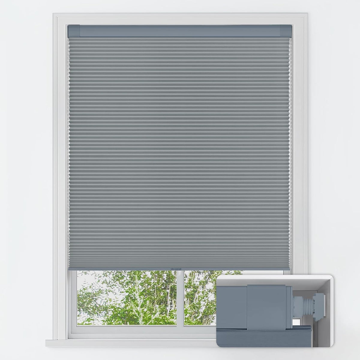No Drill Premium Custom Blackout Cellular Shades Fabric Swatch