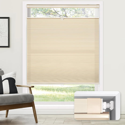 No Drill Premium Custom Light Filtering Top Down Bottom Up Cellular Shades Fabric Swatch