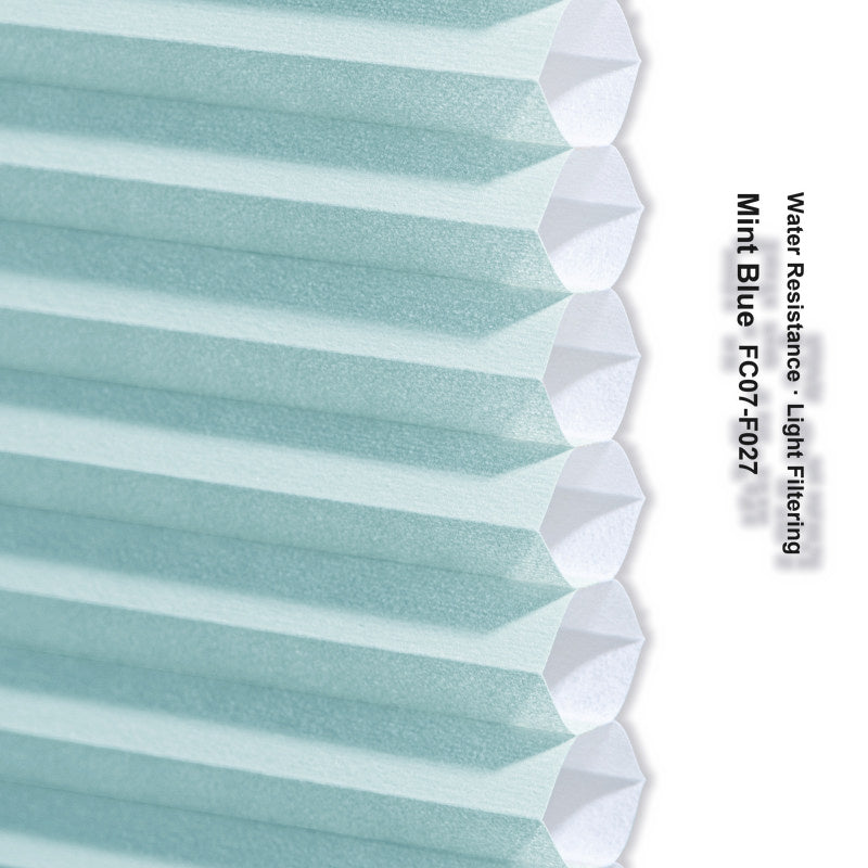 No Drill Premium Custom Light Filtering Cellular Shades, Water Resistant (MP)