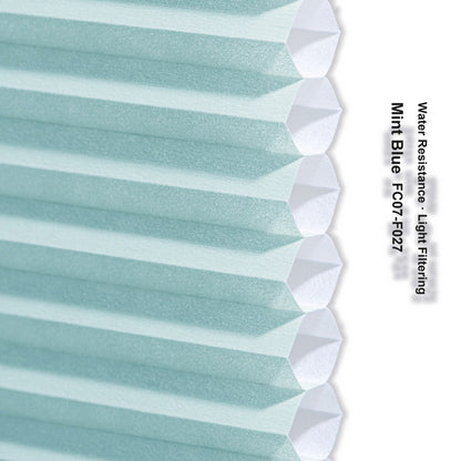 No Drill Premium Custom Light Filtering Cellular Shades, Water Resistant (MP)