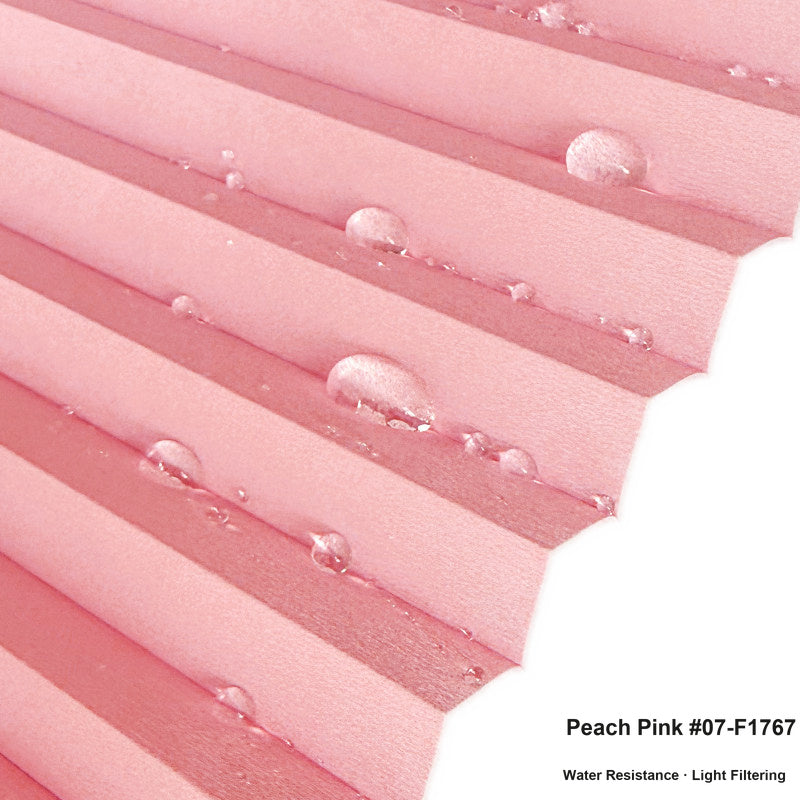 No Drill Premium Custom Light Filtering Cellular Shades, Water Resistant (MP)