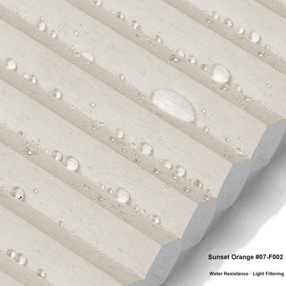 No Drill Premium Custom Light Filtering Cellular Shades, Water Resistant (MP)