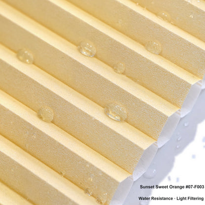 No Drill Premium Custom Light Filtering Cellular Shades, Water Resistant (MP)