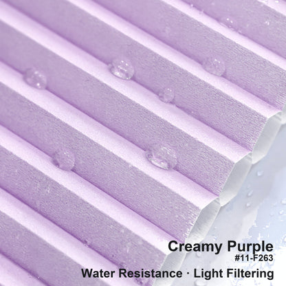 No Drill Premium Custom Light Filtering Cellular Shades, Water Resistant, Top Down Bottom Up (MP)