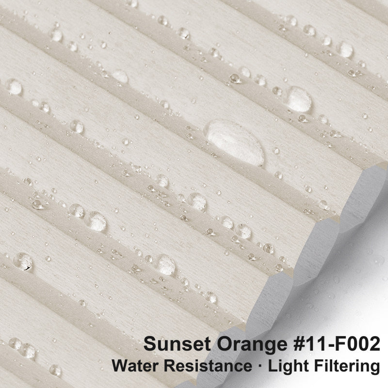 No Drill Premium Custom Light Filtering Cellular Shades, Water Resistant, Top Down Bottom Up (MP)
