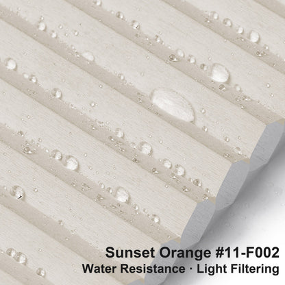 No Drill Premium Custom Light Filtering Cellular Shades, Water Resistant, Top Down Bottom Up (MP)