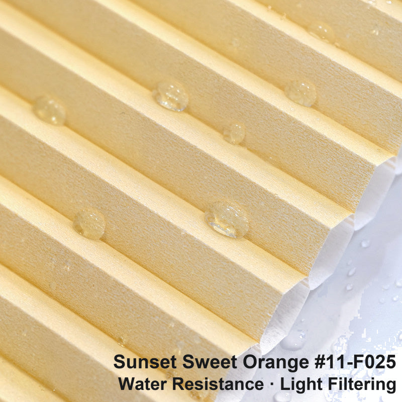 No Drill Premium Custom Light Filtering Cellular Shades, Water Resistant, Top Down Bottom Up (MP)