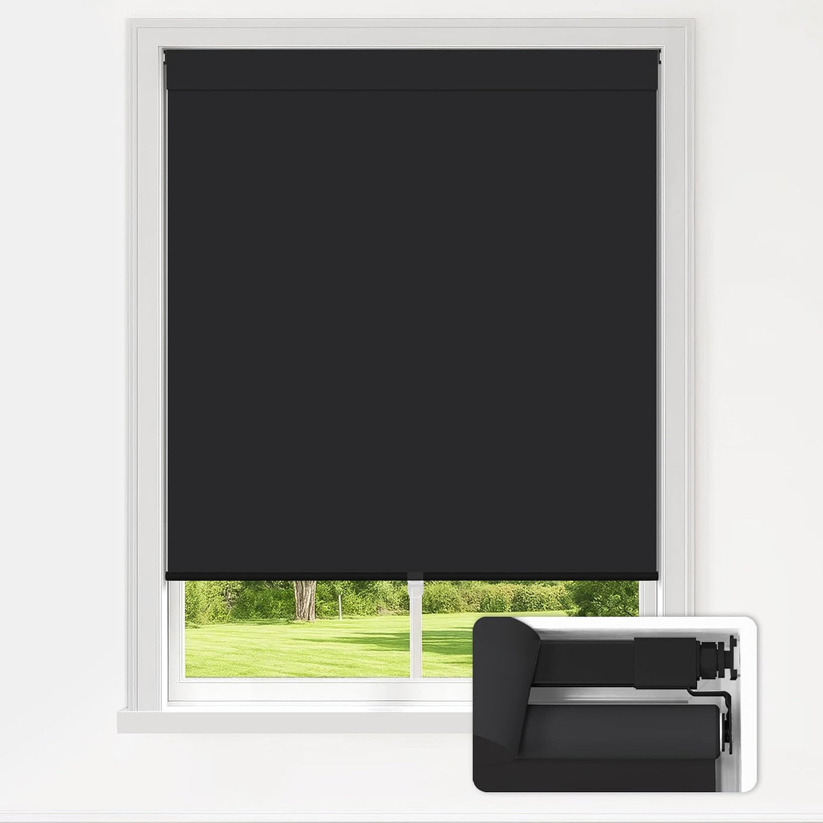 No Drill Custom Blackout Roller Shades Fabric Swatch