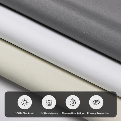 No Drill Custom Blackout Roller Shades