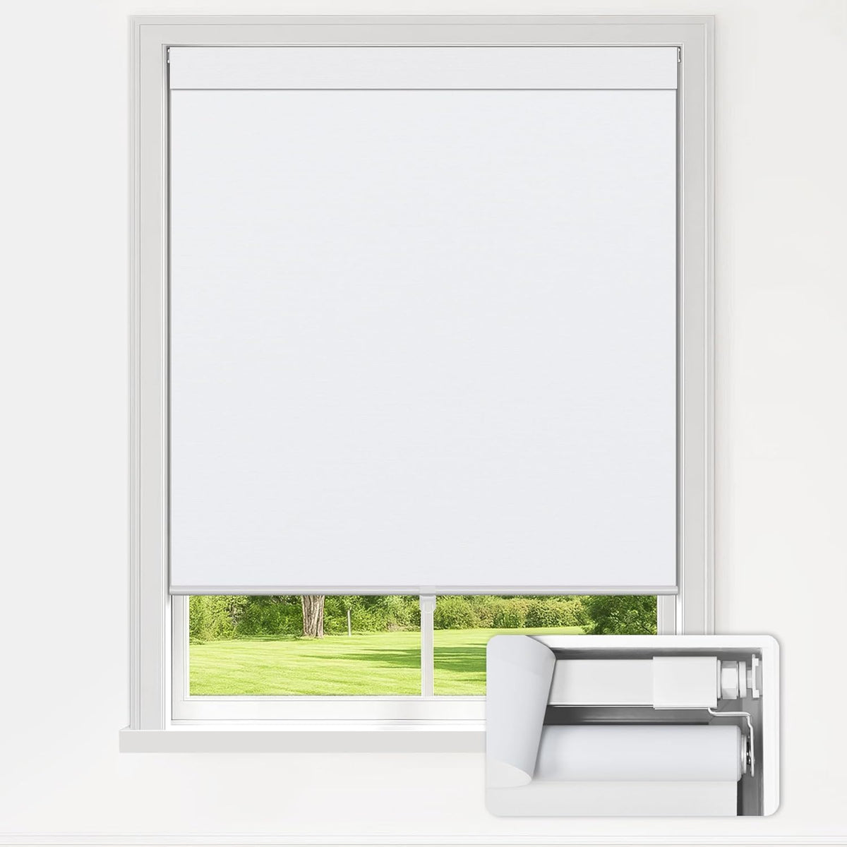 No Drill Custom Blackout Roller Shades Fabric Swatch