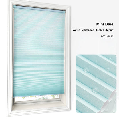 No Drill Custom Water Resistance Light Filtering Cellular Shades (MP)