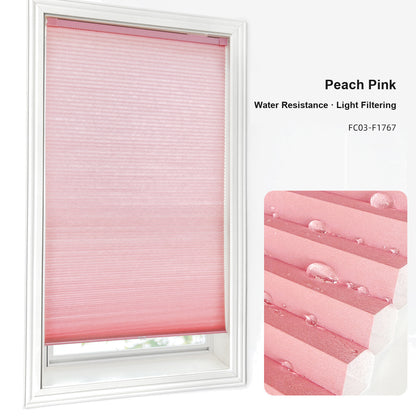 No Drill Custom Water Resistance Light Filtering Cellular Shades (MP)