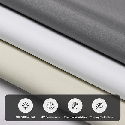 No Drill Standard Size Blackout Roller Shades