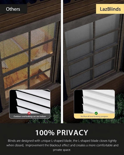 No Drill Standard Size Premium L-Shaped Vinyl Mini Blinds