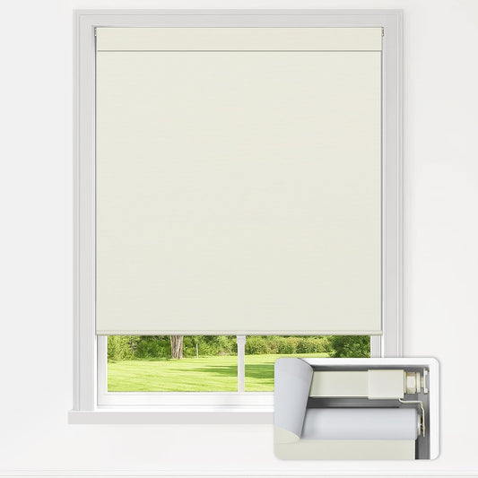 No Drill Custom Blackout Roller Shades