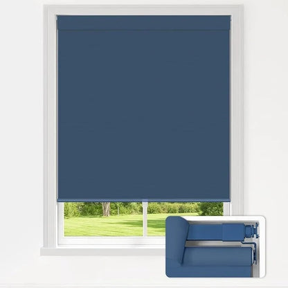 No Drill Standard Size Blackout Roller Shades
